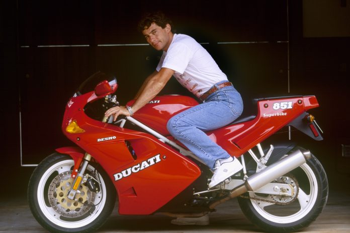 Ayrton Senna dan Ducati 851