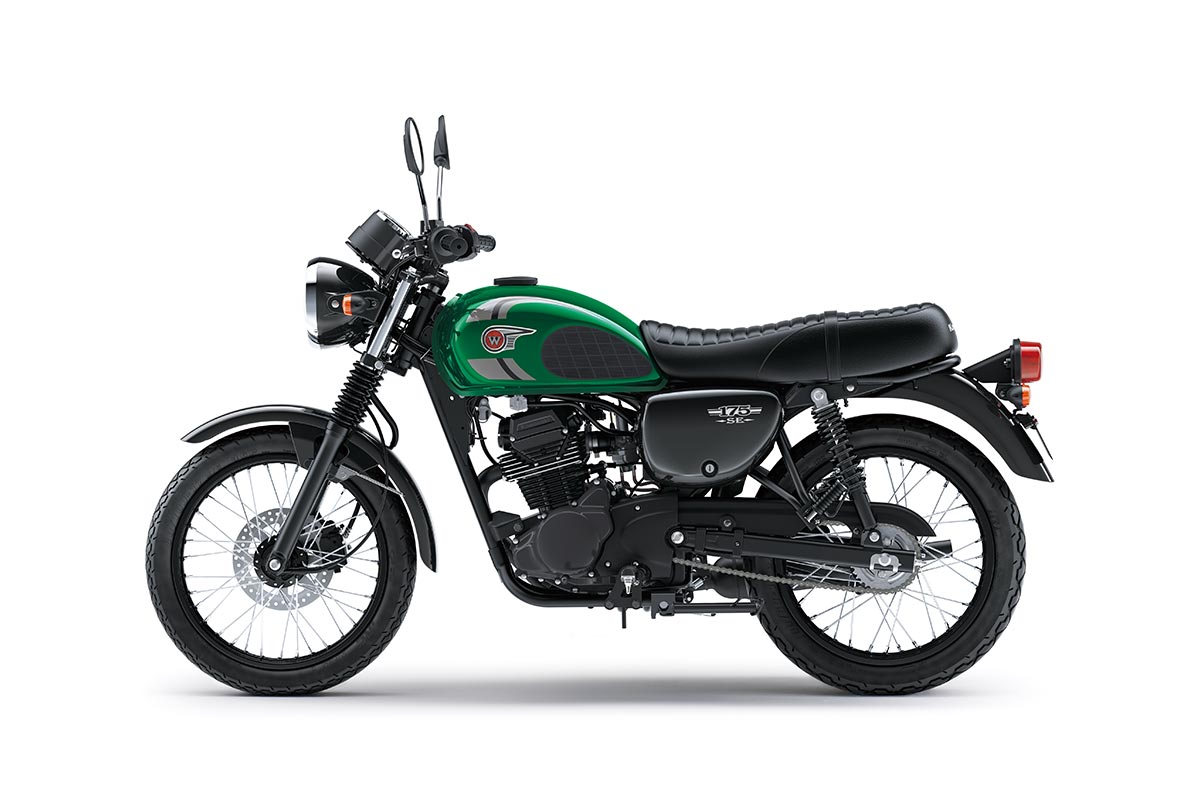 Kawasaki W175 SE - Candy Arsenit Green 2