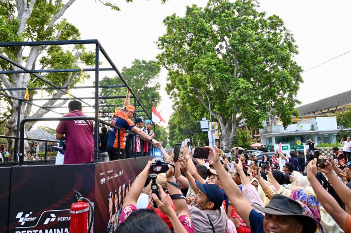 Riders Parade MotoGP Mandalika di Mataram