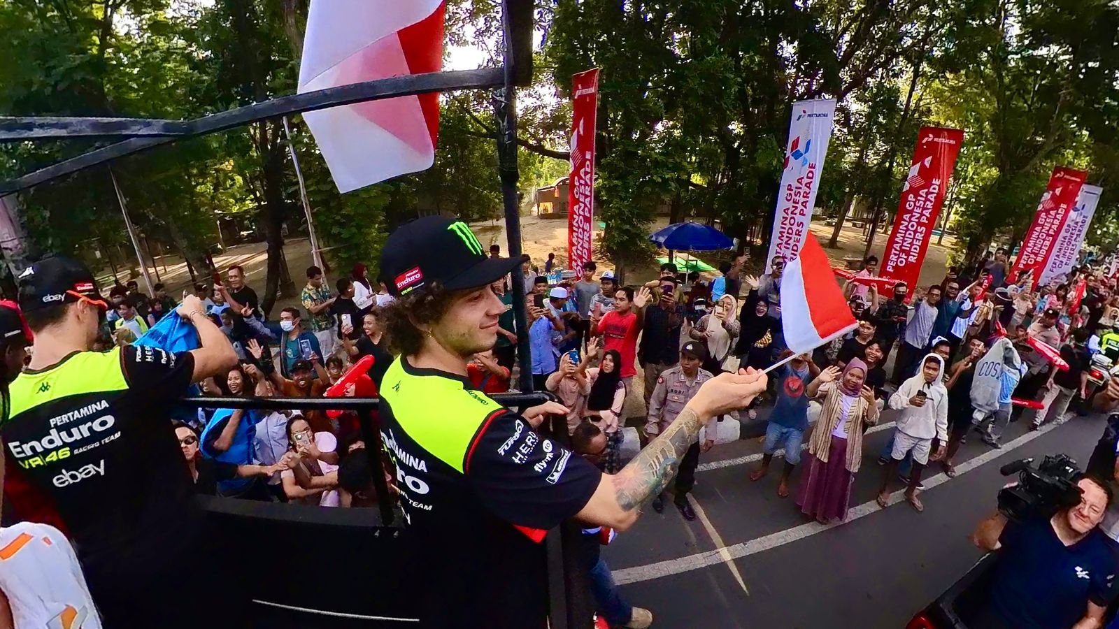 Riders Parade MotoGP Mandalika di Mataram